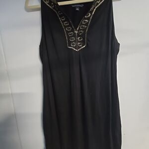 Banana Republic Black Top with Silver Detailing